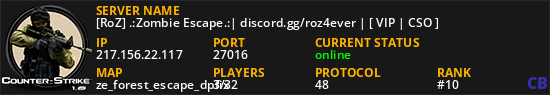 [RoZ] .:Zombie Escape.:| discord.gg/roz4ever | [ VIP | CSO ]