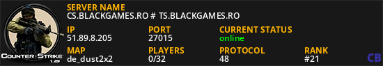 CS.BLACKGAMES.RO # TS.BLACKGAMES.RO