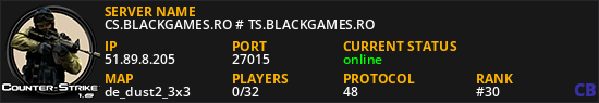 CS.BLACKGAMES.RO # TS.BLACKGAMES.RO