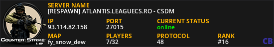 [RESPAWN] ATLANTIS.LEAGUECS.RO - CSDM