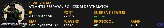 ATLANTIS.RESPAWN.RO - CSDM DEATHMATCH