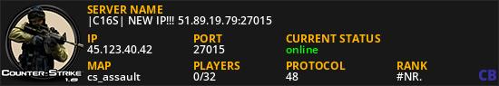 |C16S| NEW IP!!! 51.89.19.79:27015