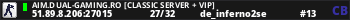 AIM.DUAL-GAMING.RO [CLASSIC SERVER + VIP]