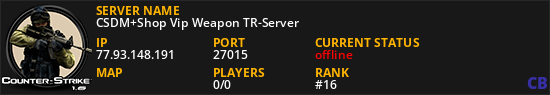 CSDM+Shop Vip Weapon TR-Server
