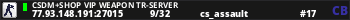 CSDM+Shop Vip Weapon TR-Server