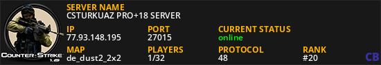 CSTURKUAZ PRO+18 SERVER