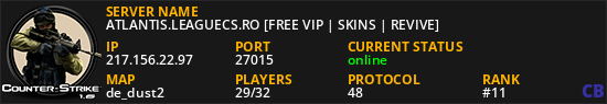 ATLANTIS.LEAGUECS.RO [FREE VIP | SKINS | REVIVE]