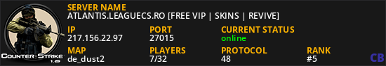 ATLANTIS.LEAGUECS.RO [FREE VIP | SKINS | REVIVE]